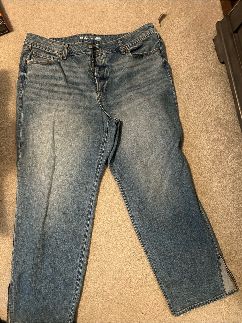 Old Navy Wow Loose Button-Fly Blue Jeans